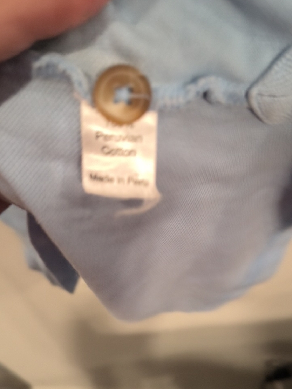 Perlis Men’s Light Blue Polo Shirt with Embroidered Crawfish Logo Medium - Picture 4 of 5